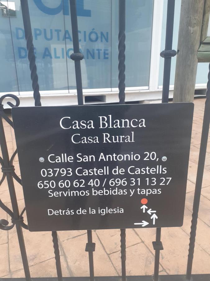 Bed and Breakfast Casa Blanca Castell De Castells Zewnętrze zdjęcie